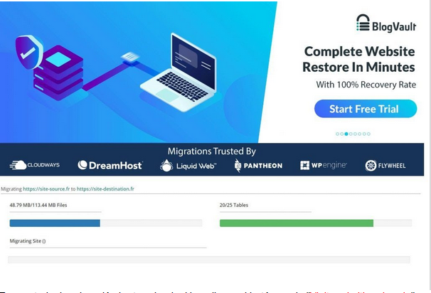 Inicio de migración de su sitio WordPress con Migrate Guru