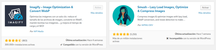 Imagify y Smush los plugins recomendados para optimizar la velocidad de carga de tus imagenes